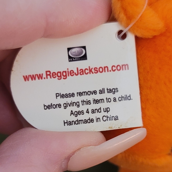 Nolan Ryan Beanie Baby Bear VERT RARE 1866 Ryan #34 #02333 Out of  10000 9" NWT - Picture 6 of 8